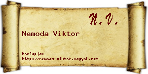 Nemoda Viktor névjegykártya