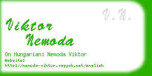 viktor nemoda business card